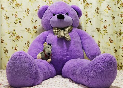 huge purple teddy bear